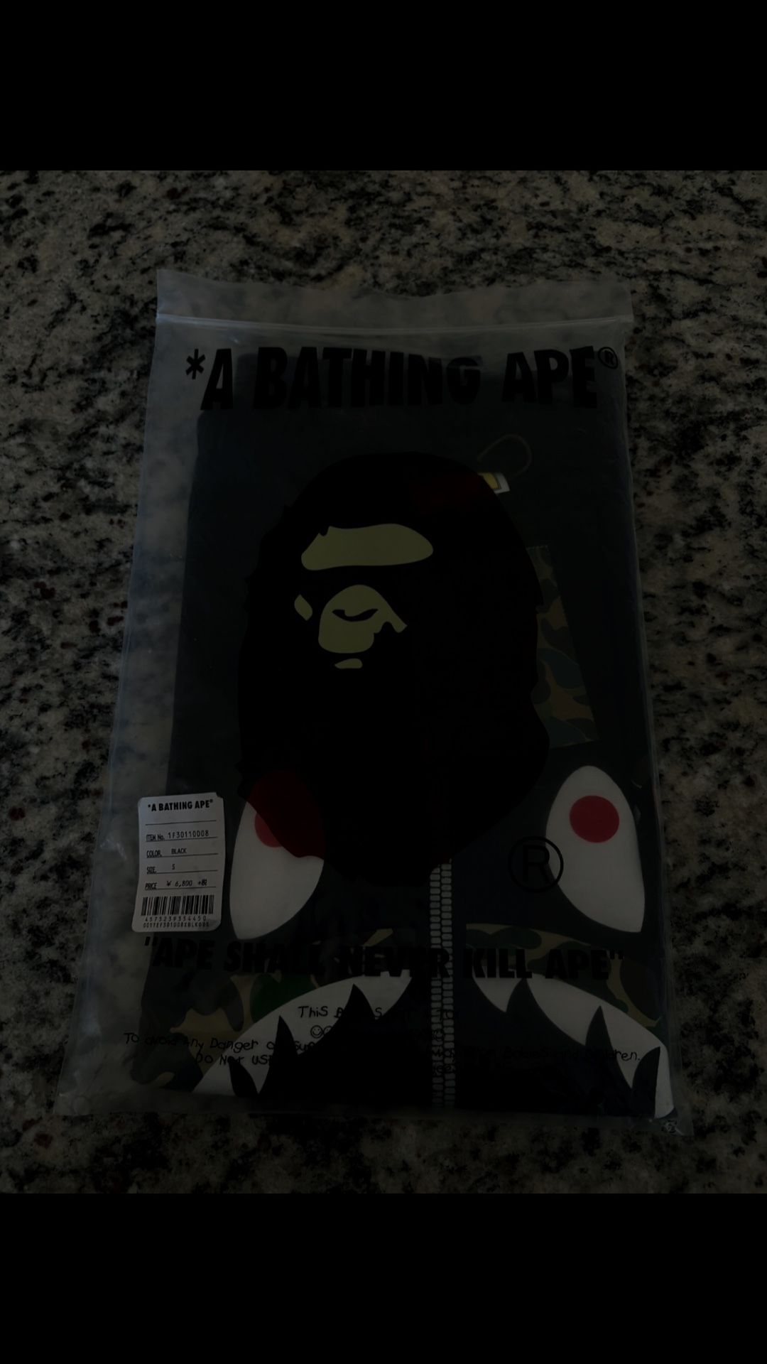 Og Camo Shark 🦈 Style A Bathing Ape Shirt Size Small