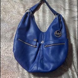Gently Used Large Michael Kors Blue Hobo!!