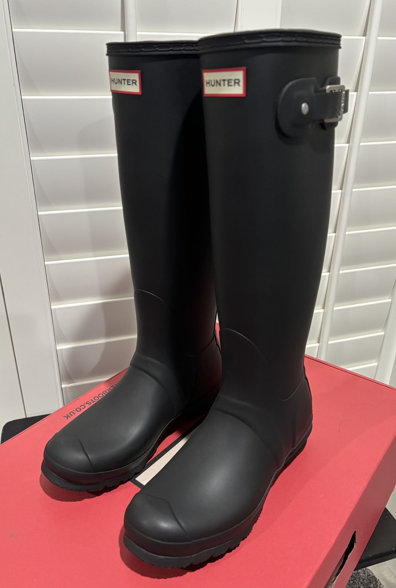 NEW Hunter Original Waterproof Black Tall Rain Boots (Women’s Size 6) - $75
