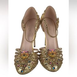 Polignac Feline Glitter Heels