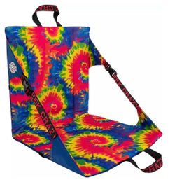 Crazy Creek Folding Camp / Stadium Chair (Bright Tie-Dye Print)