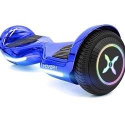 Hover-1 Allstar Hoverboard, Blue, 6.5in LED Wheels, LED Sensor Lights; Lithium-Ion 14 Cell Battery; Ideal for Boys and Girls 8+ and Less Than 220 lbs,