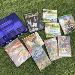 Nintendo 64, Nintendo 3ds, PlayStation 2, Nintendo Switch, Xbox One