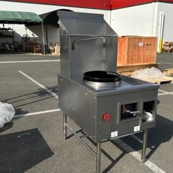 NSF 16 inches 1 hole Chinese Wok Range With waterfall Natural ga


