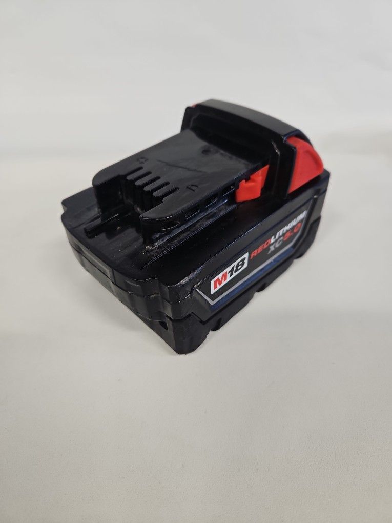 Milwaukee m18 red lithium xc 5 0ah battery pack 804570 12 for sale in