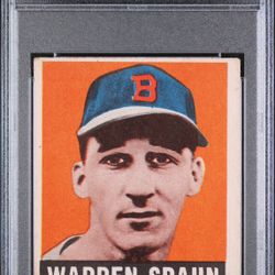 1948 Leaf Warren Spawn (rookie card) PSA Grade VG-EX4
