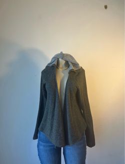 New Grey Volcom Cardigan Hoodie