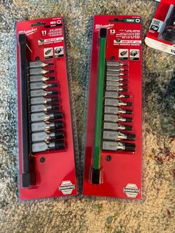 Milwaukee 3/8 drive bit  socket set