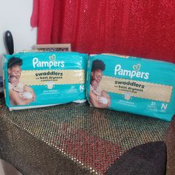 Pampers NB Diapers 31 Count. New.