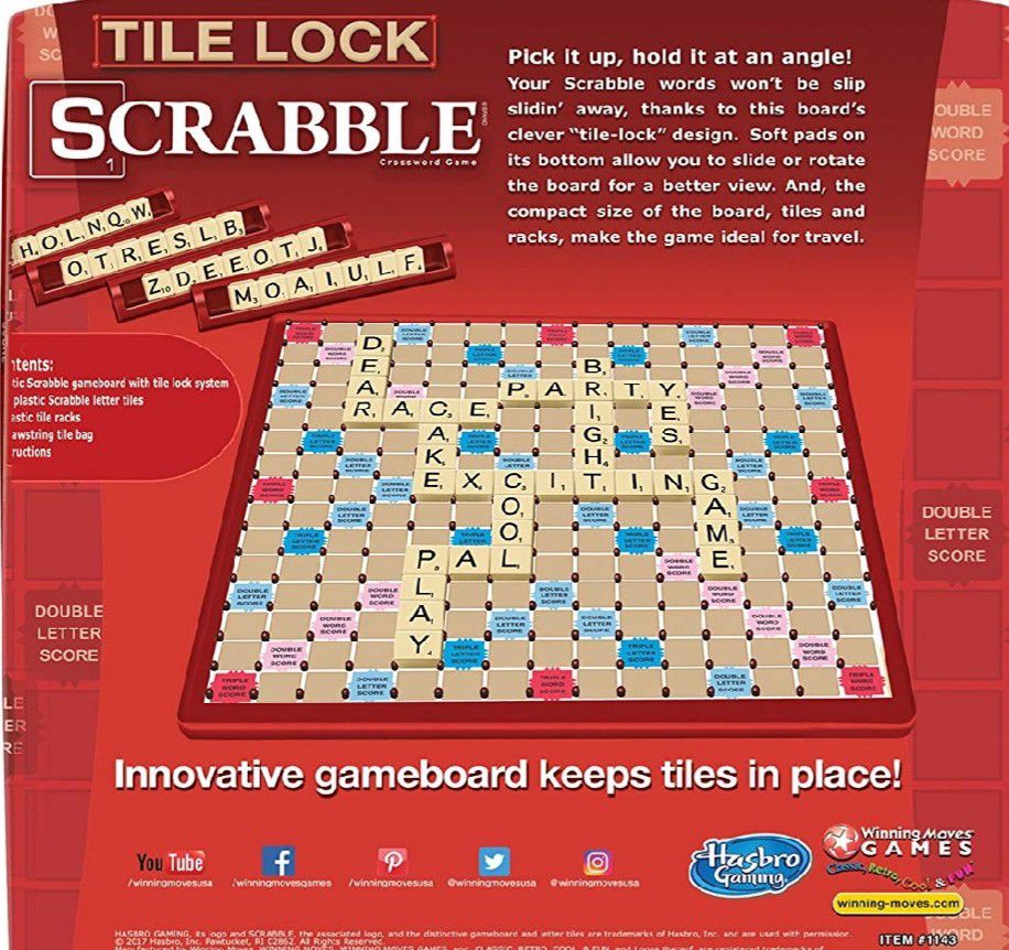 Scrabble with lock