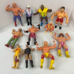 Vintage Wrestling figures lot Titan Sports LJN 80’s