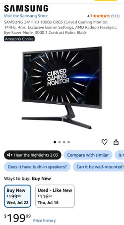 Curved Gaming Monitor