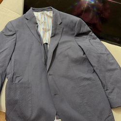 Ibiza Men's Carini Wool Stretch 2-Button Blazer/Jacket 