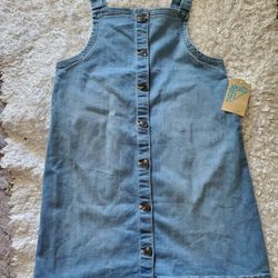 Denim Dress Overall For Girls 