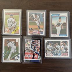 Dodgers Julio Urias (6) card lot