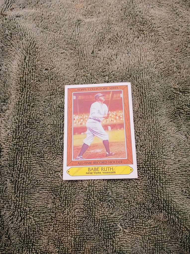 Collectible Babe Ruth Baseball Card