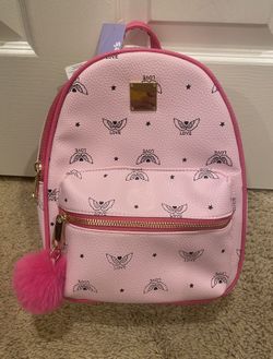 New Girls Kids Backpack Pink Love Back Pack