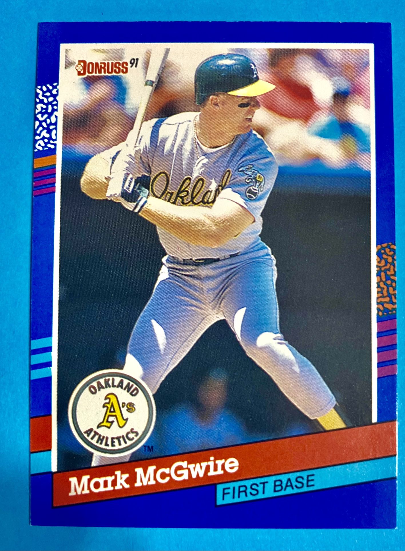 Mark McGwire 1991 Leaf Donruss Card