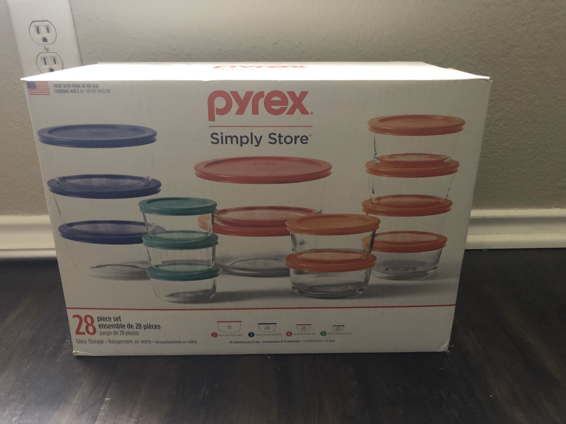 Pyrex containers (28-pc)-UNOPENED