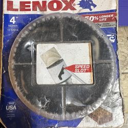 4” Inch Lenox Hole Saw Bit New 