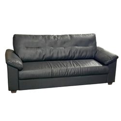 IKEA Knislinge Faux Leather Sofa - Black