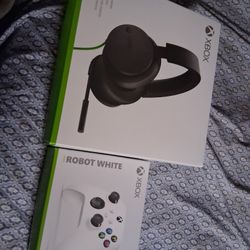 Brand New Sealed Xbox Headset And Controller 