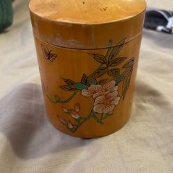 HNA China Bamboo Box or Tea Caddy