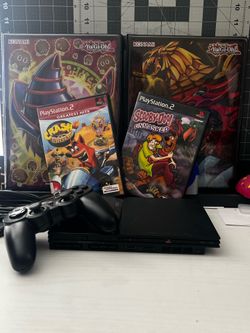 Black PlayStation 2 (ps2)Console(Works!) read description