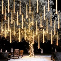 Dazzle Bright Christmas Lights, Christmas Decorations for Xmas Tree Yard House Decor (Warm White)