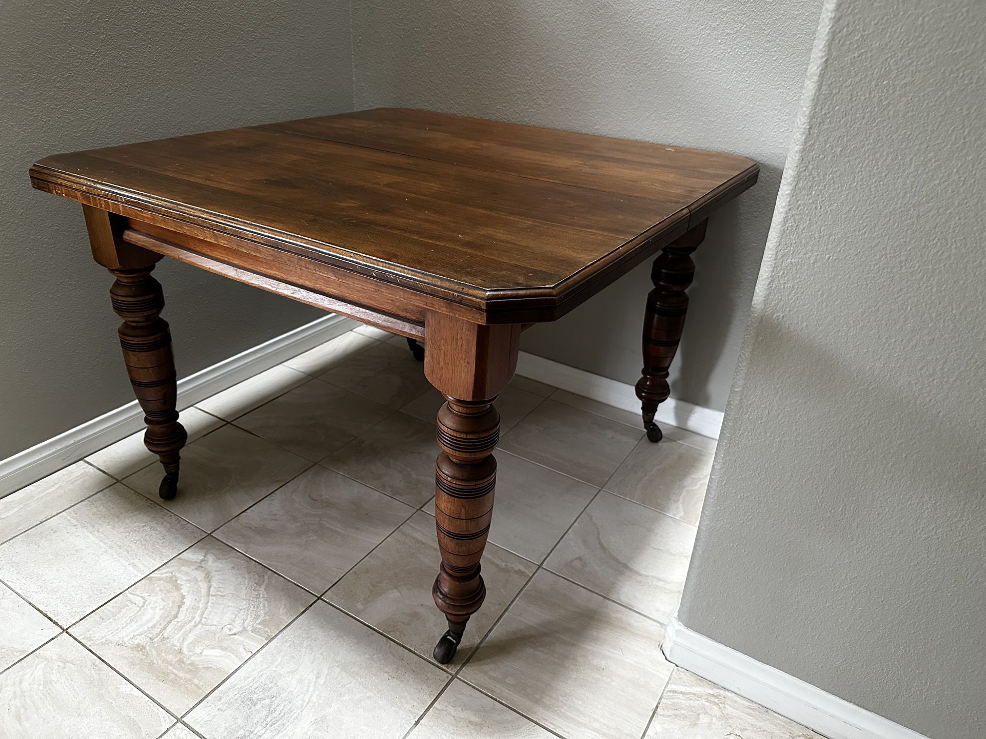 Extendable Antique Wooden Table