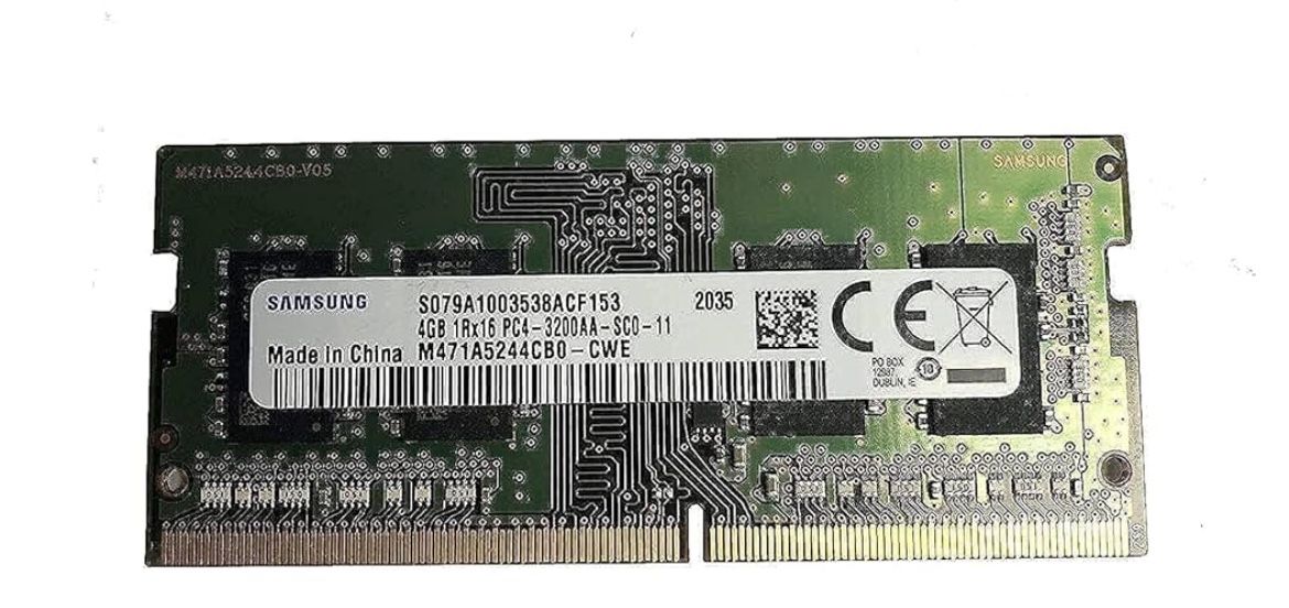 Samsung 4GB DDR4 3200MHz PC4-25600 1.2V 1R x 16 SODIMM Laptop RAM Memory Module