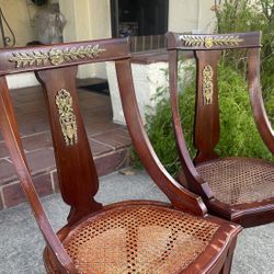 Imperial Vintage Style Cane Chairs $327.00