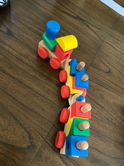 Melissa & Doug wooded train