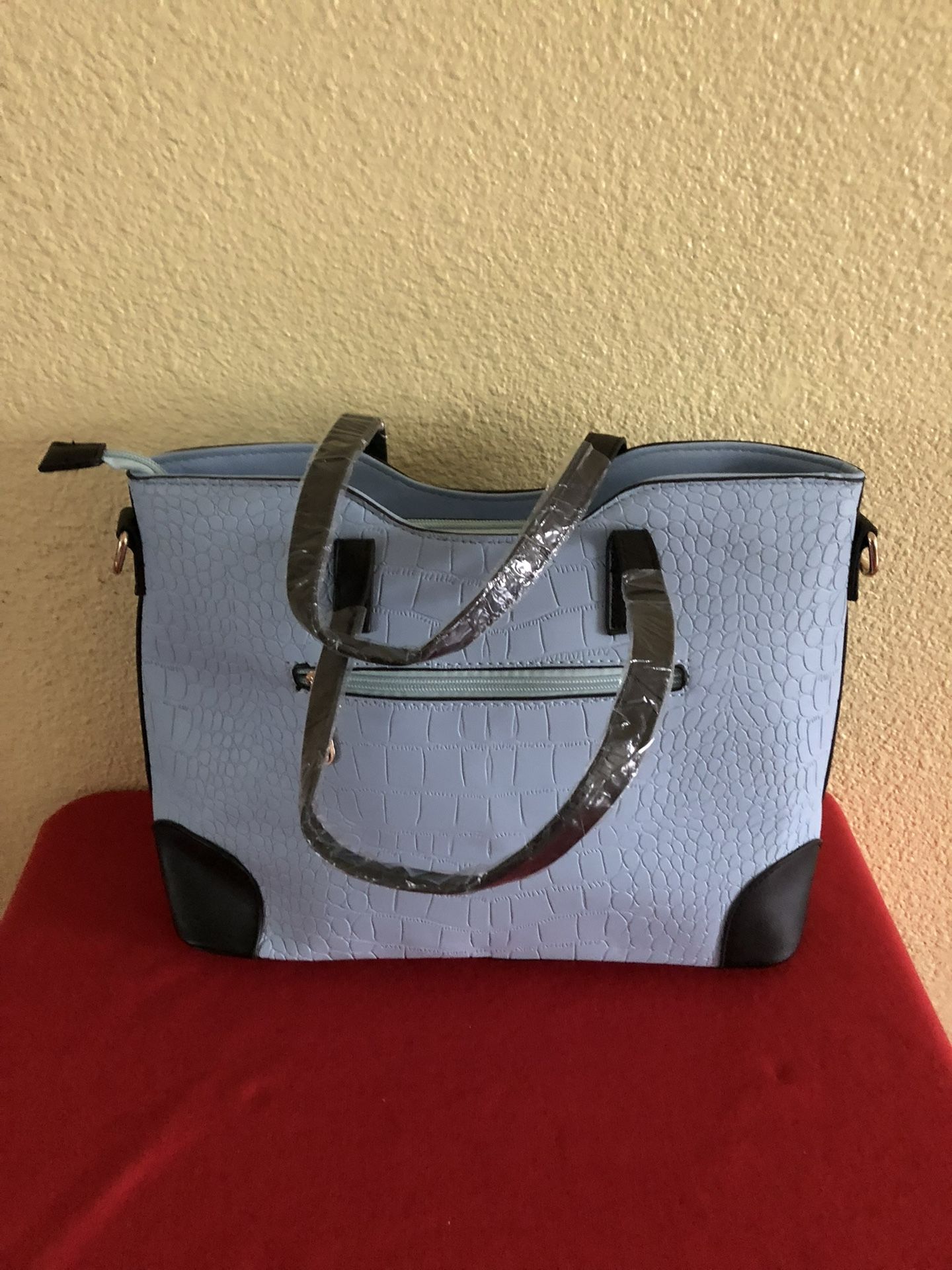 Shoulder/Crossbody Bag-Light Blue