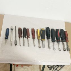 Set De 14 Destornilladores Para Tuercas Usados