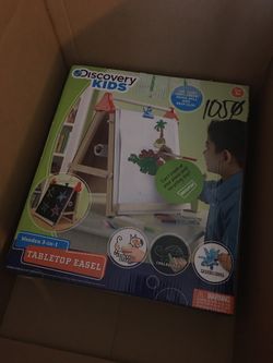 Kids discovery wooden table top erase