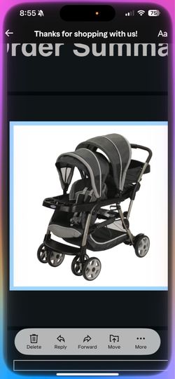 Order Description	QTY	Unit Cost Ready2Grow™ Click Connect™ LX Double Stroller	Ready2Grow™ Click Connect™ LX