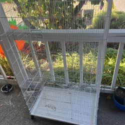 White Coated Metal/wire  Cage