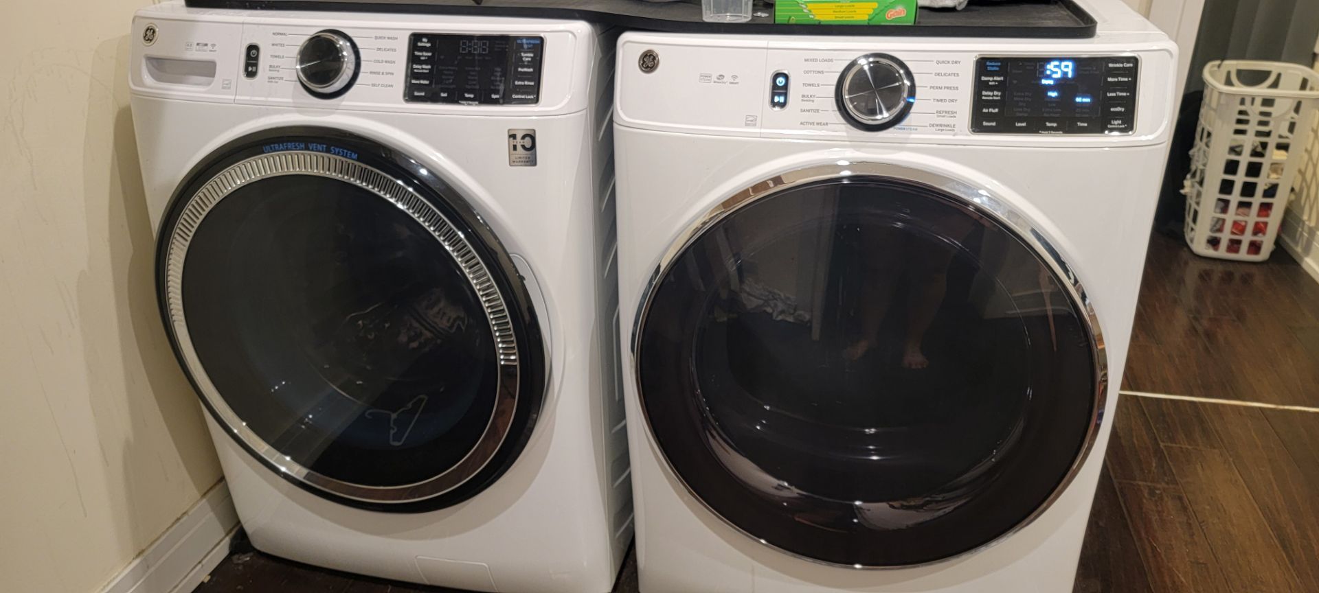 Washer and dryer