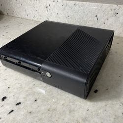 Microsoft Xbox 360 E Slim Black Console 1538 System Only For Parts/Repairs Read