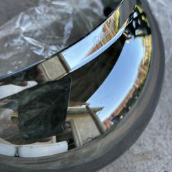Biltwell Gringo S Motorcycle Helmet Bubble Shield Chrome Mirror