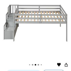 Kids Bed With Slide and Stairs