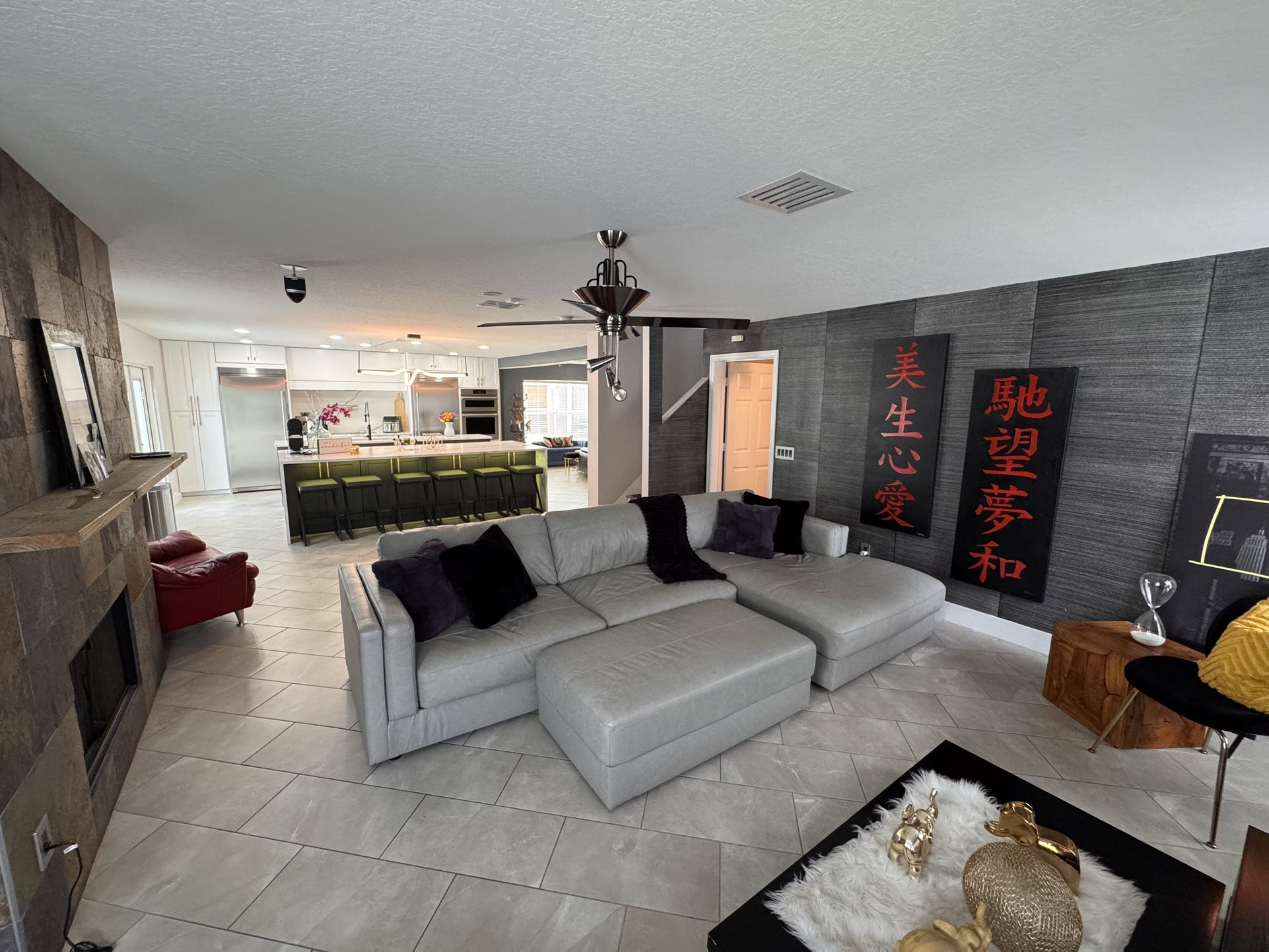 New Sectional and Ottoman