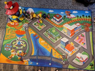 Paw patrol toys area rug watchtower