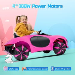 SEALIGHT 12V Kids Ride On Truck Car w/Parent Remote Control, Electric Car for Kids 4 * 380W Motors