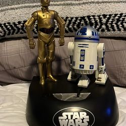 C-3PO and r2d2  coin bank