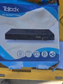TOJACK BLU-RAY DISK PLAYER  model EVP-101 NEW NEVER USED for $50 in upland ca no delivery