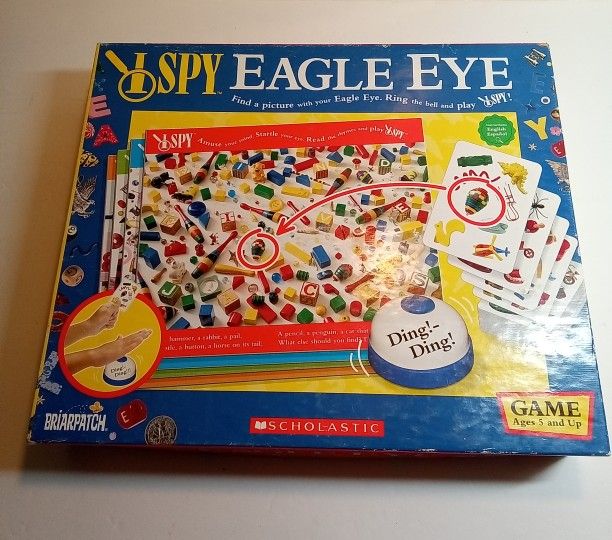 SCHOLASTIC 2005 I SPY EAGLE EYE GAME (AGES 5 & UP) BY BRIARPATCH INC MILLBURN NJ