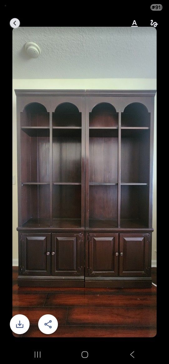 Pair Of Ethan Allen Book Shelves