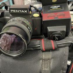 Pentax. SF-10 Camera And Case